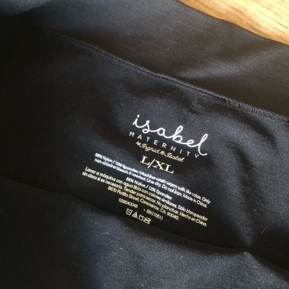 Black Seamless Maternity Leggings - Picture 1 of 2